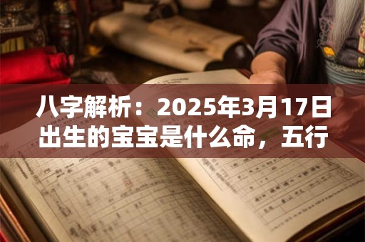 八字解析：2025年3月17日出生的宝宝是什么命，五行缺什么