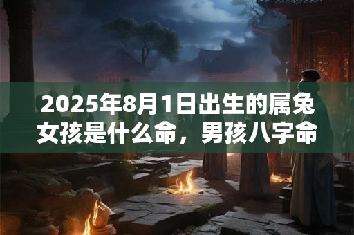 2025年8月1日出生的属兔女孩是什么命，男孩八字命运分析