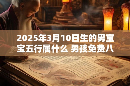 2025年3月10日生的男宝宝五行属什么 男孩免费八字起名