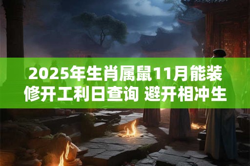 2025年生肖属鼠11月能装修开工利日查询 避开相冲生肖