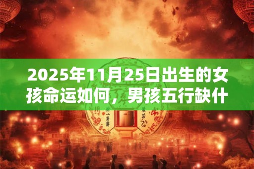 2025年11月25日出生的女孩命运如何，男孩五行缺什么