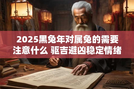 2025黑兔年对属兔的需要注意什么 驱吉避凶稳定情绪