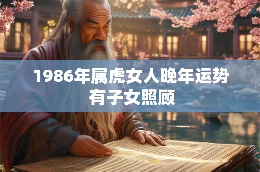 1986年属虎女人晚年运势 有子女照顾