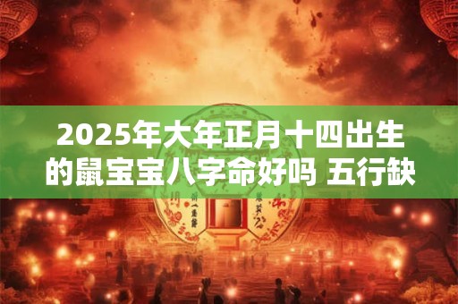 2025年大年正月十四出生的鼠宝宝八字命好吗 五行缺什么