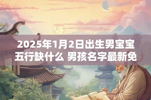 2025年1月2日出生男宝宝五行缺什么 男孩名字最新免费版