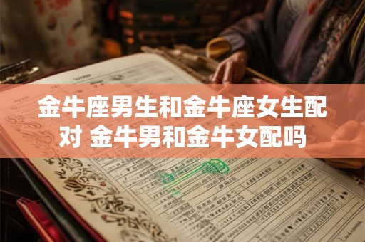 金牛座男生和金牛座女生配对 金牛男和金牛女配吗