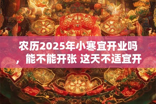 农历2025年小寒宜开业吗，能不能开张 这天不适宜开张