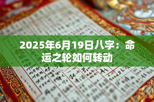 2026年6月19日八字:命运之轮如何转动 2026年6月19日八字:命运之轮如何转动