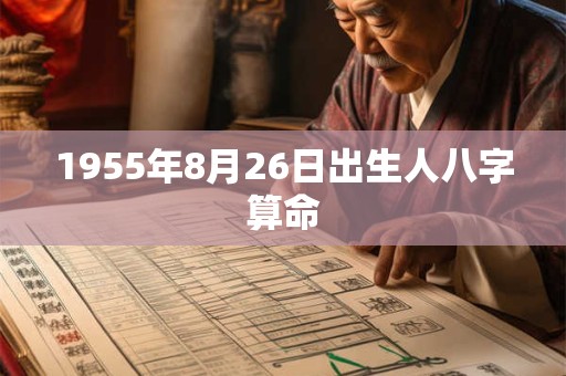 1955年8月26日出生人八字算命