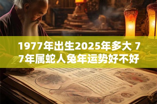 1977年出生2026年多大 77年属蛇人兔年运势好不好