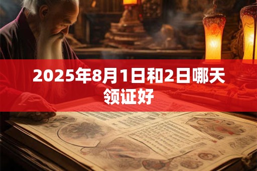详细阅读:2025年8月1日和2日哪天领证好 2025年8月1日和2日哪天领证好