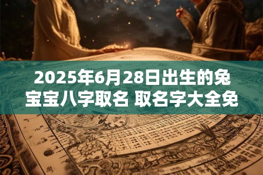 2025年6月28日出生的兔宝宝八字取名 取名字大全免费查询