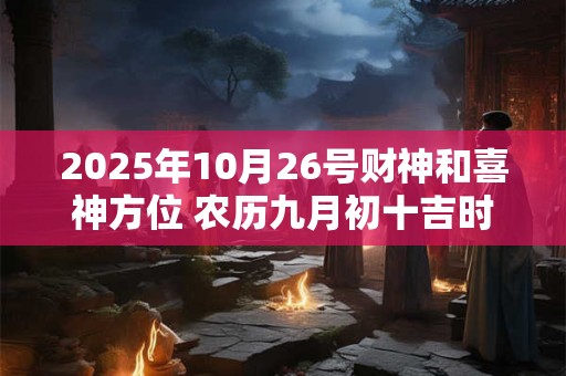 2025年10月26号财神和喜神方位 农历九月初十吉时查询