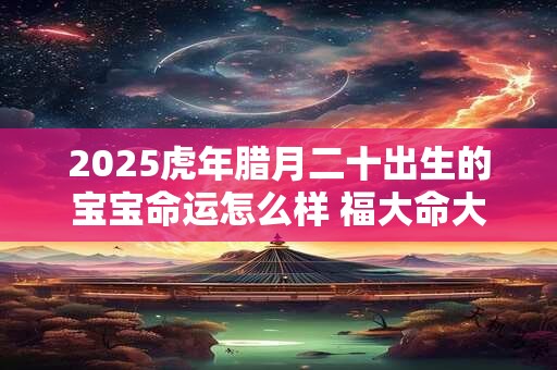 2025虎年腊月二十出生的宝宝命运怎么样 福大命大富贵多财