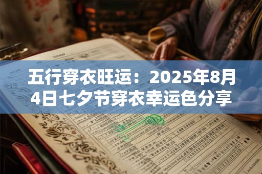 五行穿衣旺运：2025年8月4日七夕节穿衣幸运色分享
