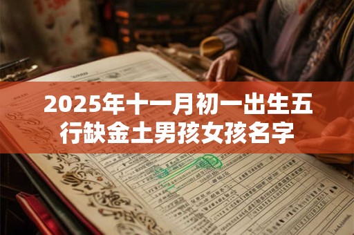 2025年十一月初一出生五行缺金土男孩女孩名字