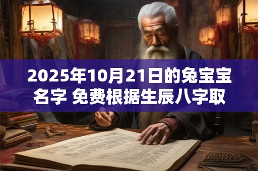 2025年10月21日的兔宝宝名字 免费根据生辰八字取名