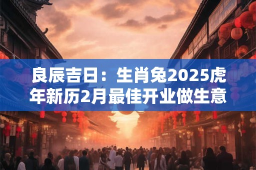 良辰吉日：生肖兔2025虎年新历2月最佳开业做生意吉日？
