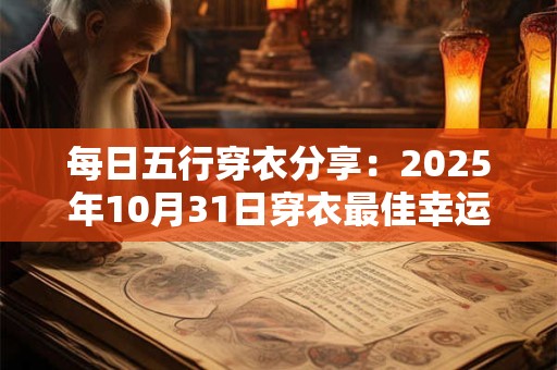 每日五行穿衣分享：2025年10月31日穿衣最佳幸运色