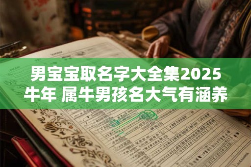 男宝宝取名字大全集2025牛年 属牛男孩名大气有涵养？