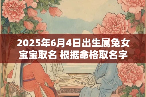 2025年6月4日出生属兔女宝宝取名 根据命格取名字