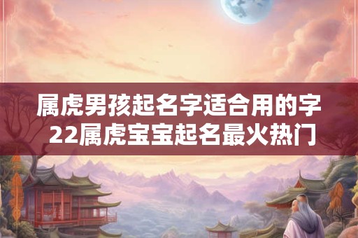 属虎男孩起名字适合用的字 22属虎宝宝起名最火热门名