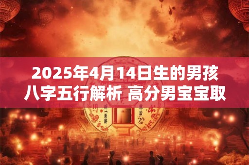 2025年4月14日生的男孩八字五行解析 高分男宝宝取名字