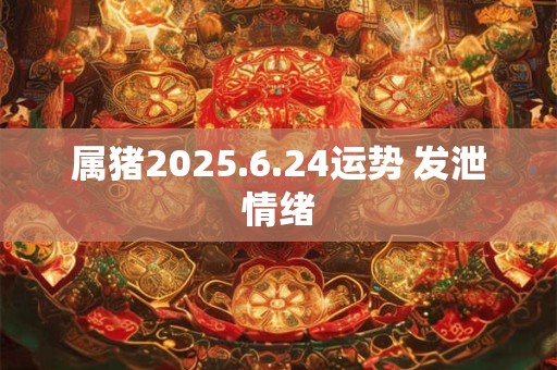 属猪2025.6.24运势 发泄情绪