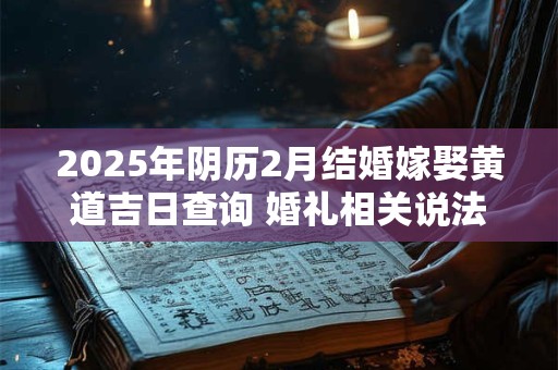 2025年阴历2月结婚嫁娶黄道吉日查询 婚礼相关说法