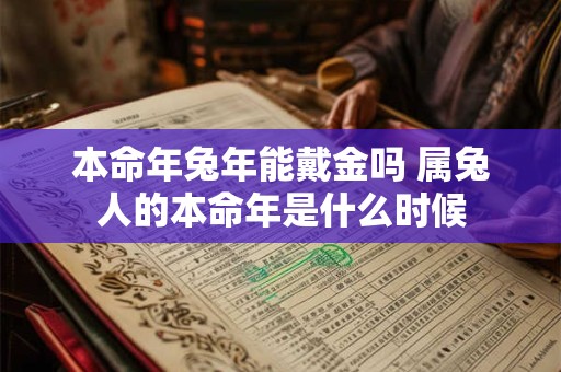 本命年兔年能戴金吗 属兔人的本命年是什么时候 本命年兔年能戴金吗 属兔人的本命年是什么时候