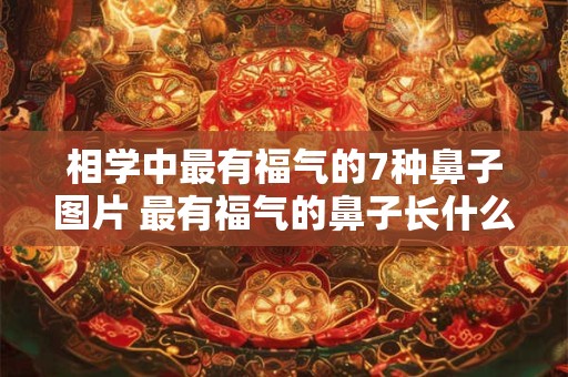相学中最有福气的7种鼻子图片 最有福气的鼻子长什么样