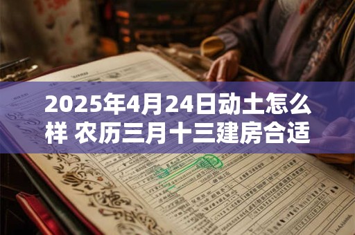 2025年4月24日动土怎么样 农历三月十三建房合适吗