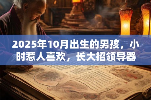 2025年10月出生的男孩，小时惹人喜欢，长大招领导器重