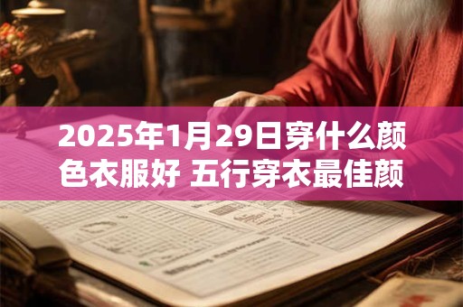 2025年1月29日穿什么颜色衣服好 五行穿衣最佳颜色