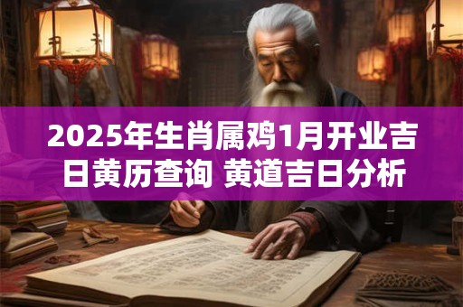2025年生肖属鸡1月开业吉日黄历查询 黄道吉日分析
