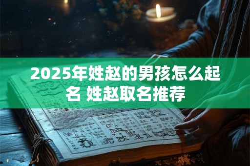 2025年姓赵的男孩怎么起名 姓赵取名推荐