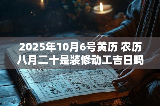 2025年10月6号黄历 农历八月二十是装修动工吉日吗