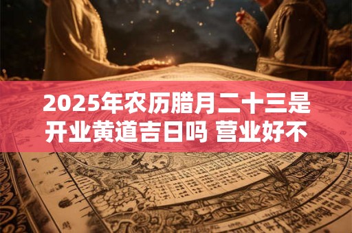 2025年农历腊月二十三是开业黄道吉日吗 营业好不好