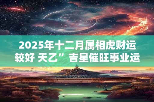 2025年十二月属相虎财运较好 天乙”吉星催旺事业运势