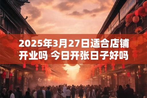 2025年3月27日适合店铺开业吗 今日开张日子好吗