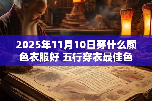 2025年11月10日穿什么颜色衣服好 五行穿衣最佳色