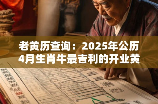老黄历查询：2025年公历4月生肖牛最吉利的开业黄道日子