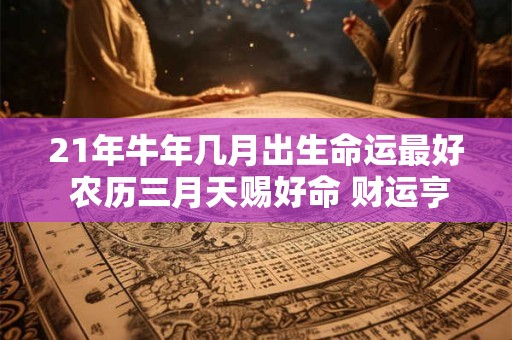 21年牛年几月出生命运最好 农历三月天赐好命 财运亨通