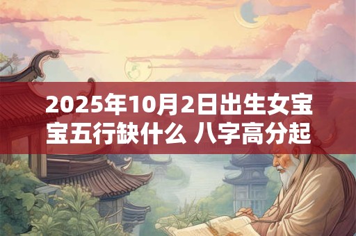 2025年10月2日出生女宝宝五行缺什么 八字高分起名字