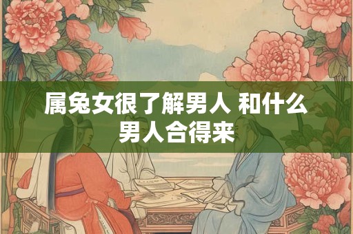 属兔女很了解男人 和什么男人合得来