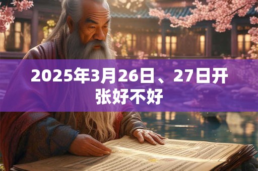 2025年3月26日、27日开张好不好