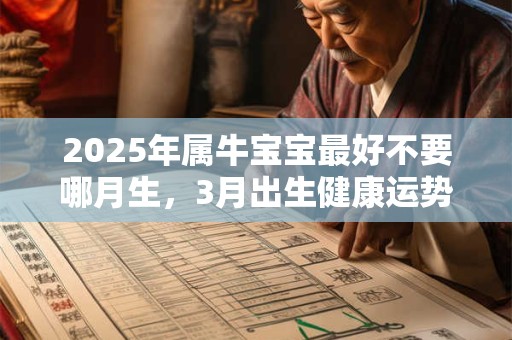 2026年属牛宝宝最好不要哪月生，3月出生健康运势欠佳