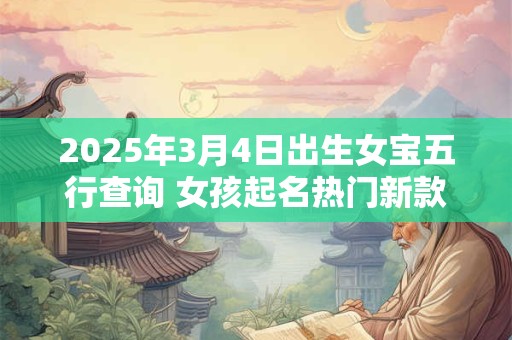 2025年3月4日出生女宝五行查询 女孩起名热门新款