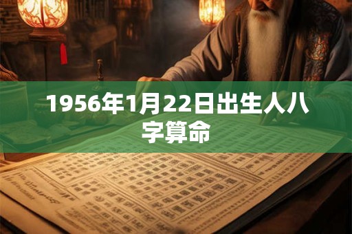 1956年1月22日出生人八字算命
