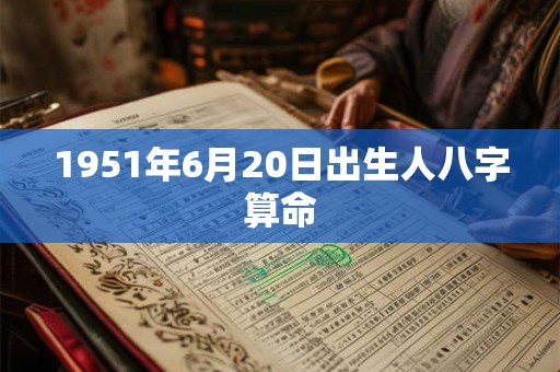 1951年6月20日出生人八字算命 1951年6月20日出生人八字算命